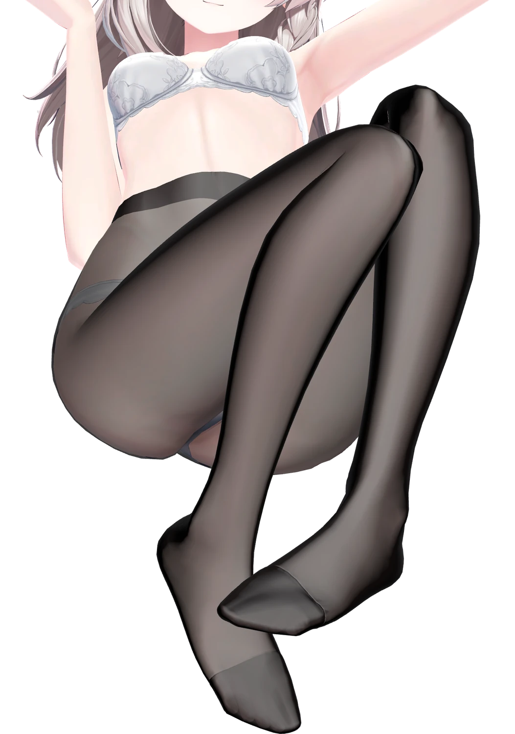 Tights Tailor のタイツ（ナイロン ブラック 20D・ハイウエスト）をはいた Shinano