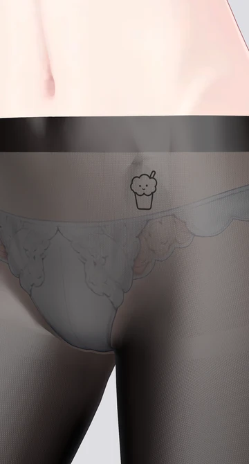 パンストの左の腰のロゴ