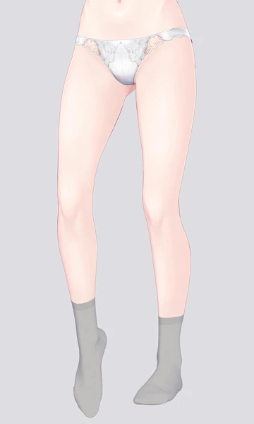 ソックス（コットン グレー）